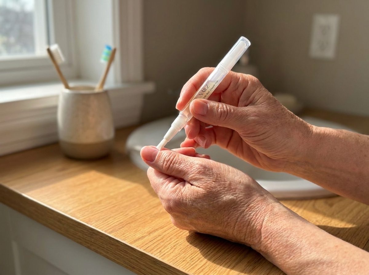 The pen that feeds the nail itself.